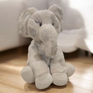 Love by Little Giraffe Plush Elephant Baby Gift Soft White w Dots 11" Stuffed
